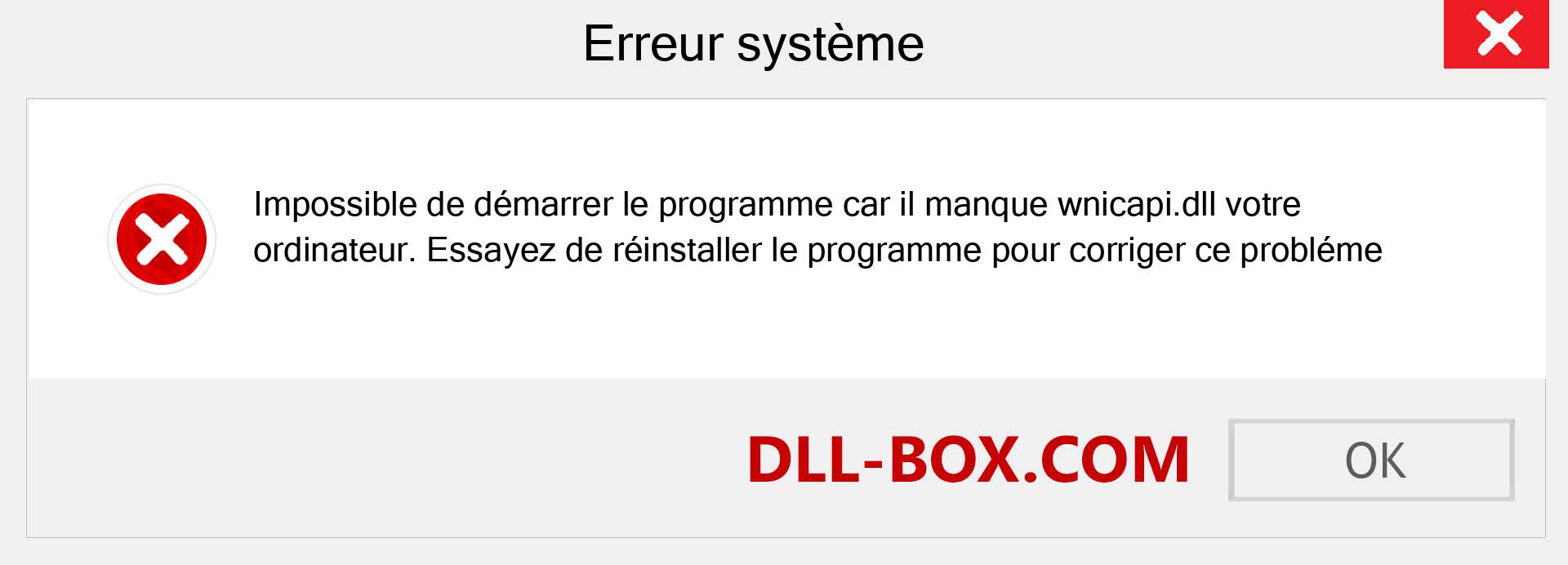 Le fichier wnicapi.dll est manquant ?. Télécharger pour Windows 7, 8, 10 - Correction de l'erreur manquante wnicapi dll sur Windows, photos, images