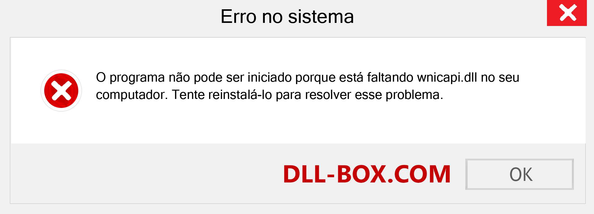 Arquivo wnicapi.dll ausente ?. Download para Windows 7, 8, 10 - Correção de erro ausente wnicapi dll no Windows, fotos, imagens